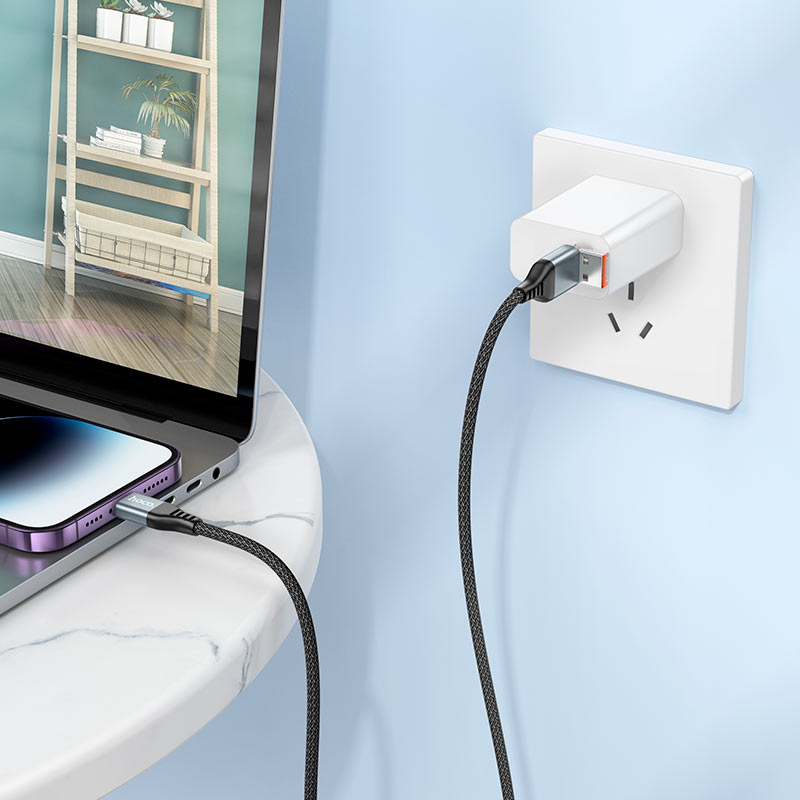Cable USB / Type-C to iP “U128 Viking” PD 27W fast charge