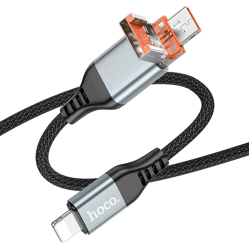 Cable USB / Type-C to iP “U128 Viking” PD 27W fast charge
