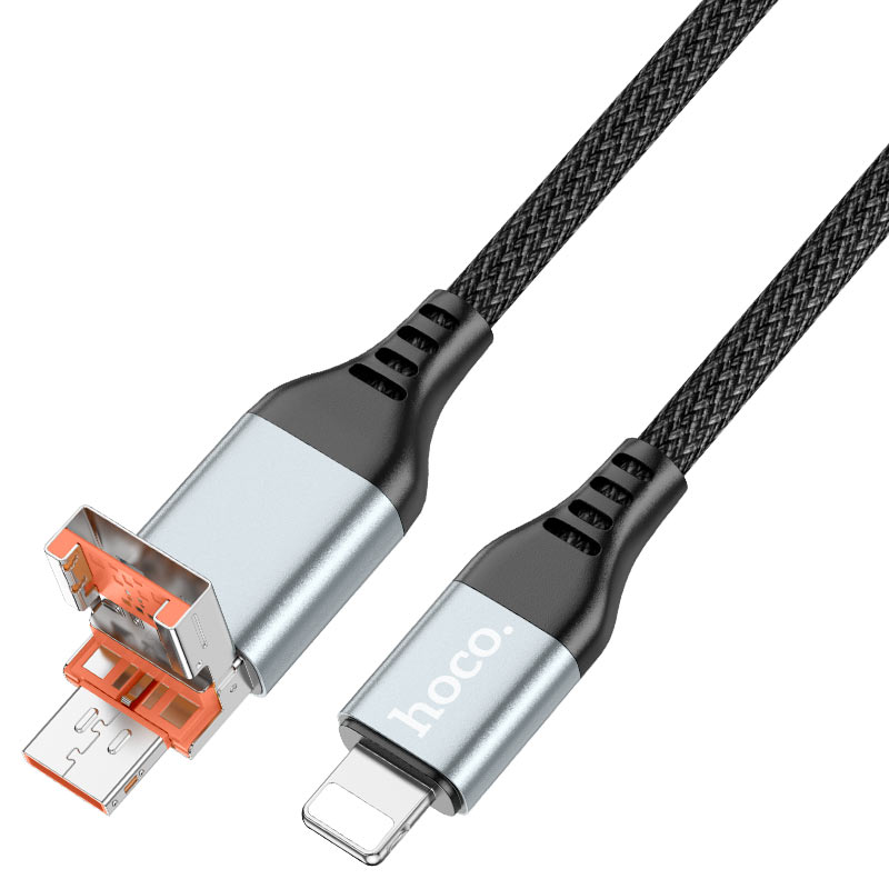 Cable USB / Type-C to iP “U128 Viking” PD 27W fast charge
