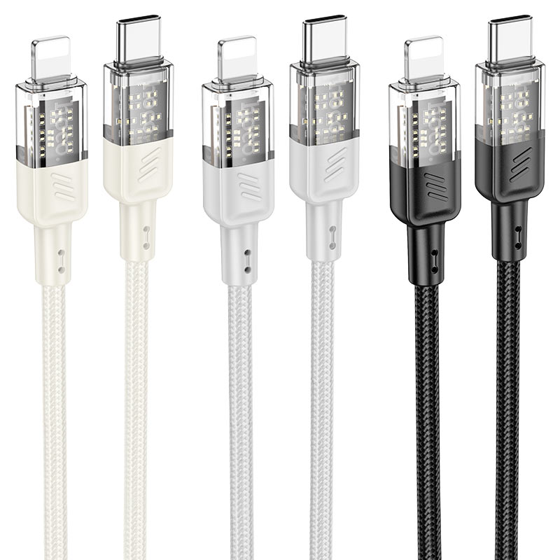 Cable Type-C to iP “U129 Spirit” PD 27W fast charge