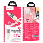 Cable Type-C to iP “U129 Spirit” PD 27W fast charge
