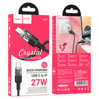 Cable Type-C to iP “U129 Spirit” PD 27W fast charge