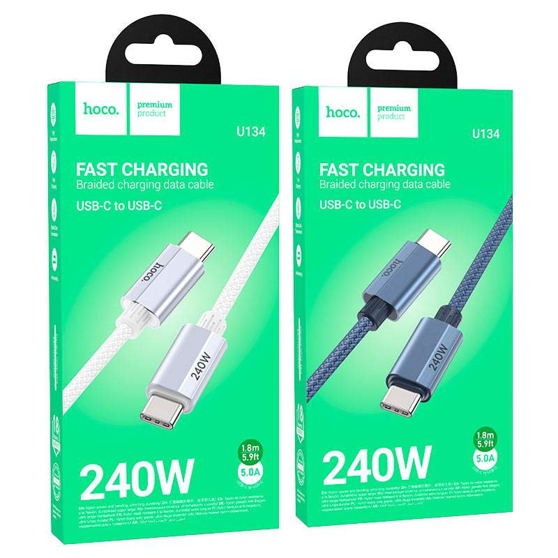Cable Type-C to Type-C “U134 Primero” PD 240W fast charge