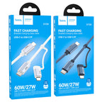 Cable Type-C to iP / Type-C “U134 Primero” PD 60W / 27W