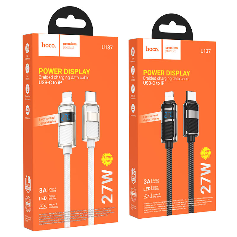 Cable Type-C to iP “U137 Line” PD 27W fast charge