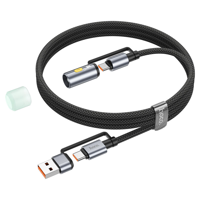 Cable Type-C / USB to Type-C / LED flashlight “U138” 60W