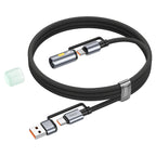 Cable Type-C / USB to Type-C / LED flashlight “U138” 60W