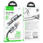 Cable Type-C / USB to Type-C / LED flashlight “U138” 60W