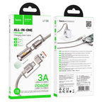 Cable Type-C / USB to Type-C / LED flashlight “U138” 60W