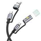 Cable Type-C / USB to Type-C / LED flashlight “U138” 60W