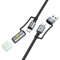Cable Type-C / USB to Type-C / LED flashlight “U138” 60W