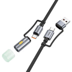 Cable Type-C / USB to Type-C / LED flashlight “U138” 60W