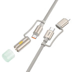 Cable Type-C / iP to Type-C / LED flashlight “U138” 60W