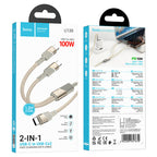 Cable Type-C to 2 × Type-C “U139” 100W