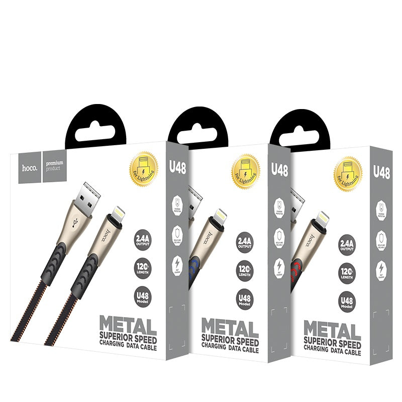 Cable USB to Lightning «U48 Superior speed» charging data sync
