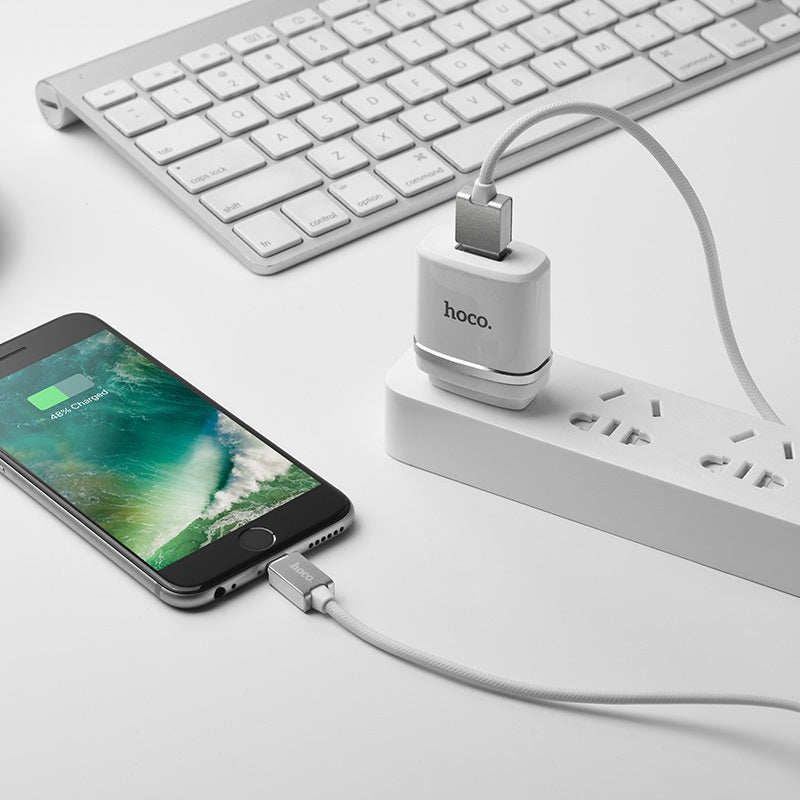Charging cable USB to Lightning «U49 Refined steel» data sync