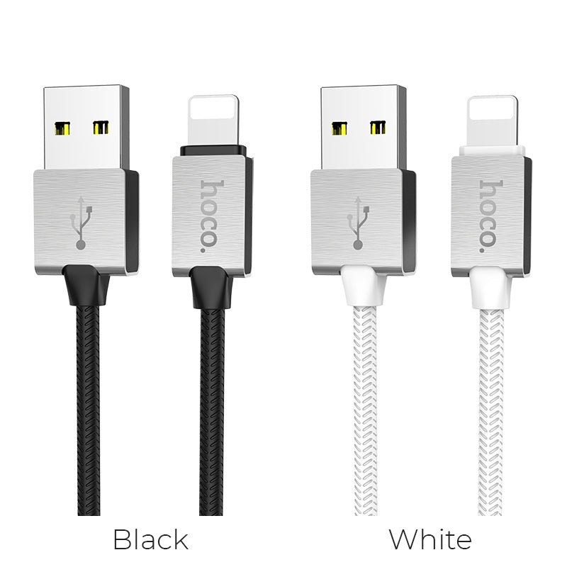 Charging cable USB to Lightning «U49 Refined steel» data sync