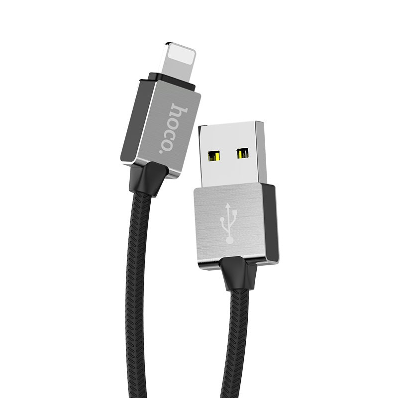 Charging cable USB to Lightning «U49 Refined steel» data sync
