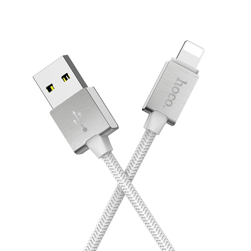 Charging cable USB to Lightning «U49 Refined steel» data sync