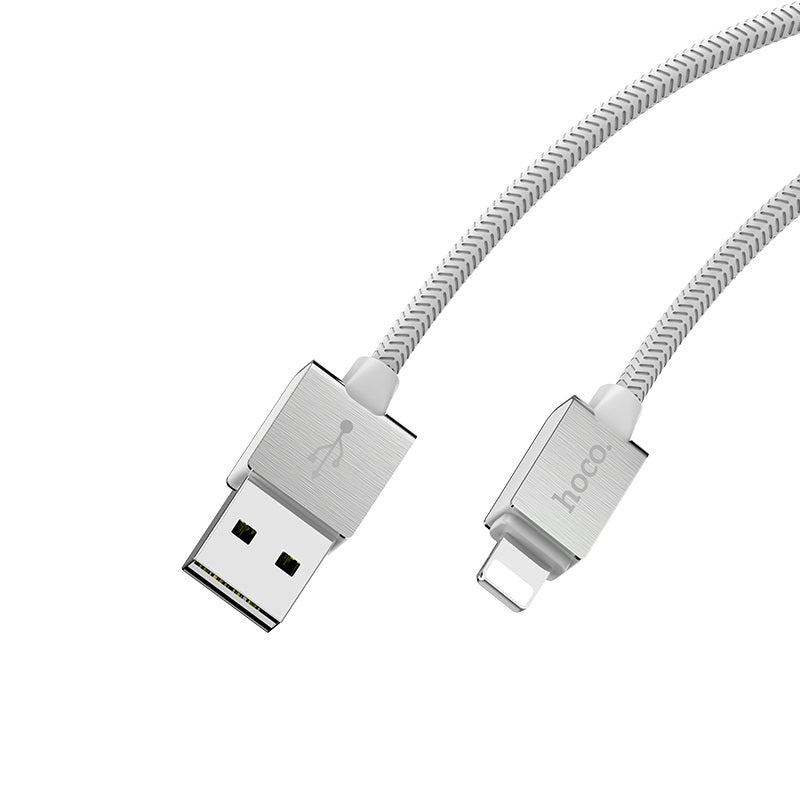 Charging cable USB to Lightning «U49 Refined steel» data sync