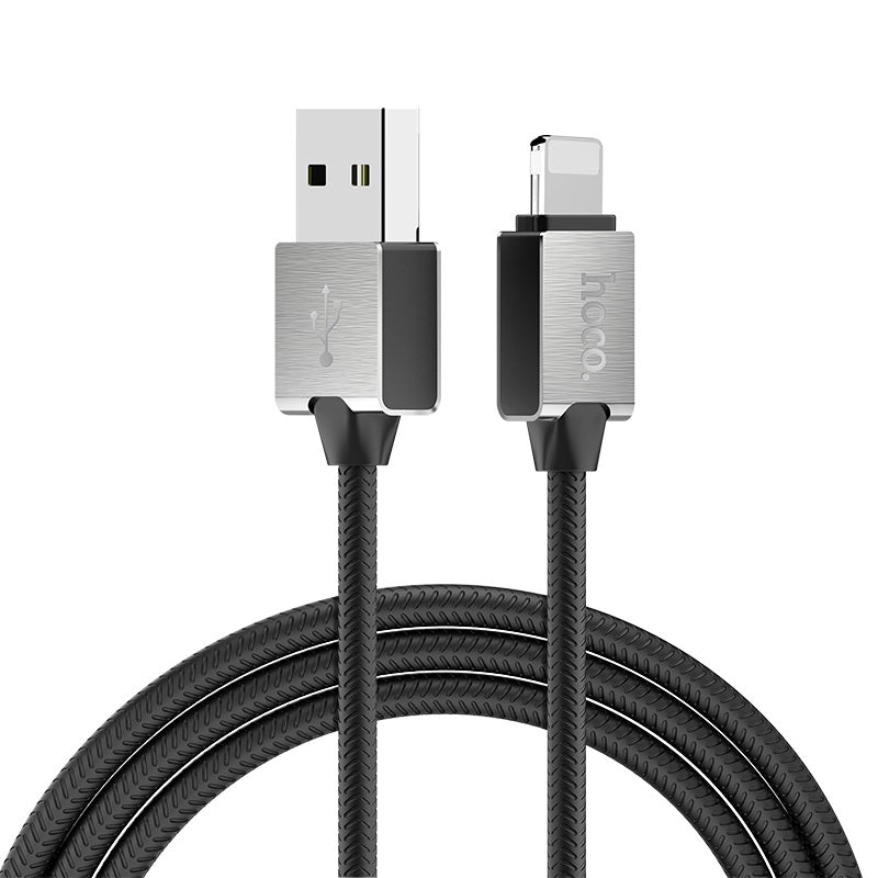 Charging cable USB to Lightning «U49 Refined steel» data sync