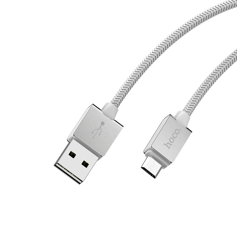 Charging cable USB to Micro-USB «U49 Refined steel» data sync
