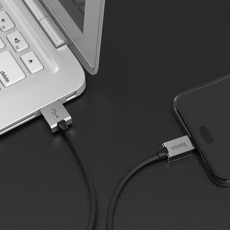 Charging cable USB to Type-C «U49 Refined steel» data sync