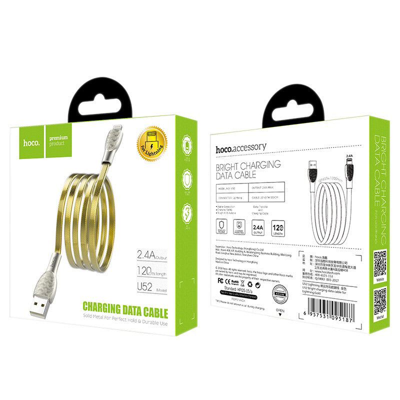 Cable USB to Lightning “U52 Bright” charging data sync