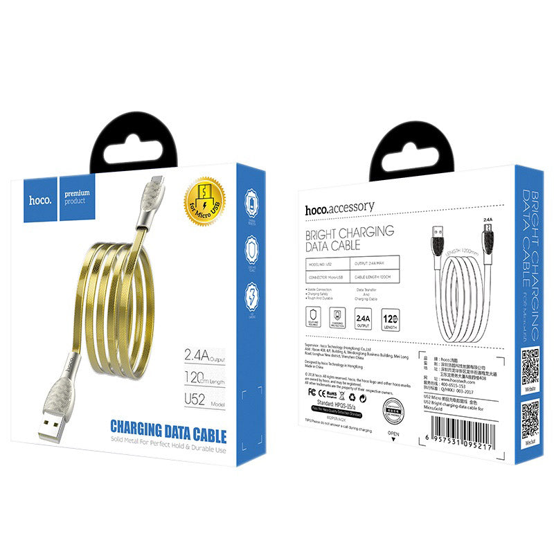 Cable USB to Micro-USB “U52 Bright” charging data sync