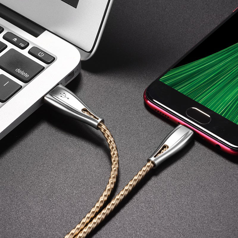Cable USB to Micro-USB “U56 Metal armor” charging data sync