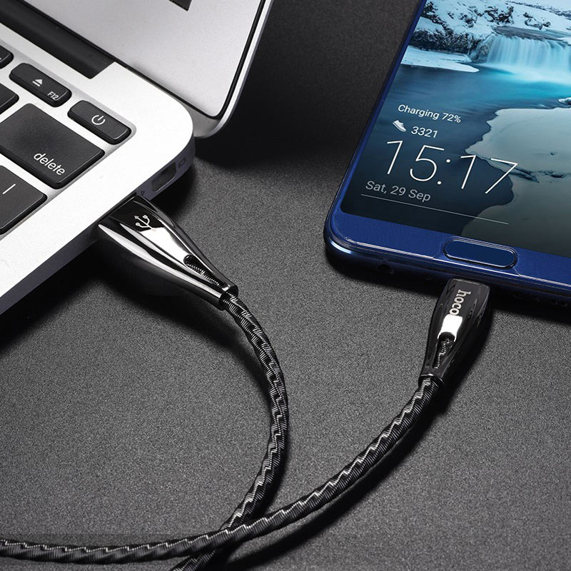 Cable USB to Type-C “U56 Metal armor” charging data sync