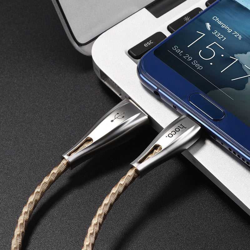 Cable USB to Type-C “U56 Metal armor” charging data sync