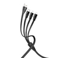 Cable USB to Lightning Micro-USB Type-C «U57 3-in-1 Twisting» 3-in-1 charging wire