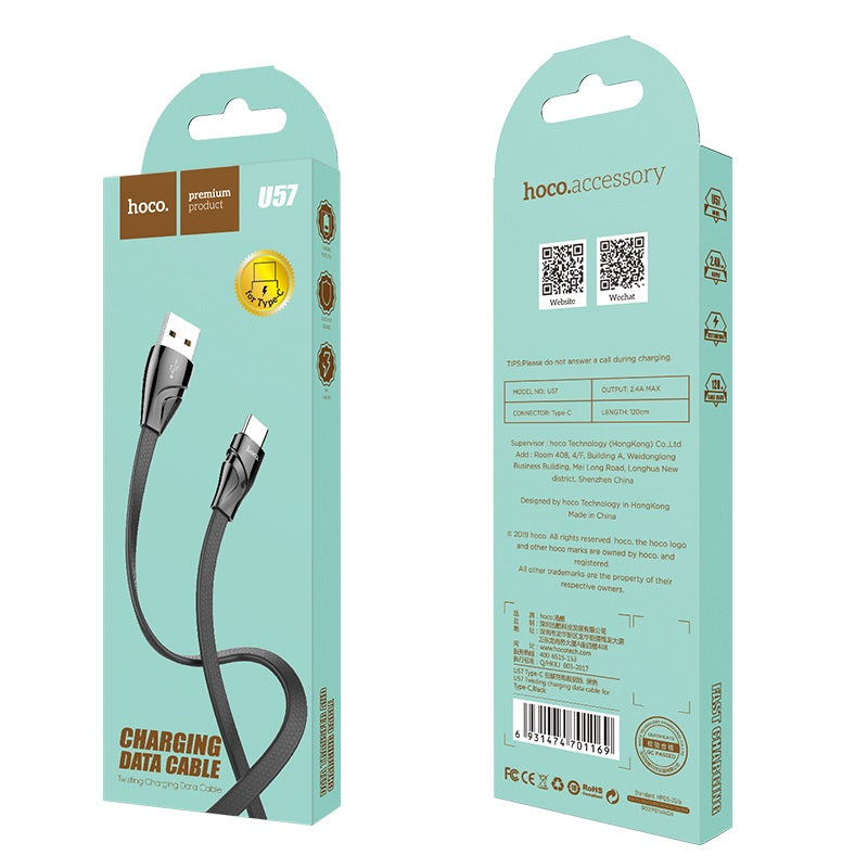 Cable USB to Type-C “U57 Twisting” charging data sync