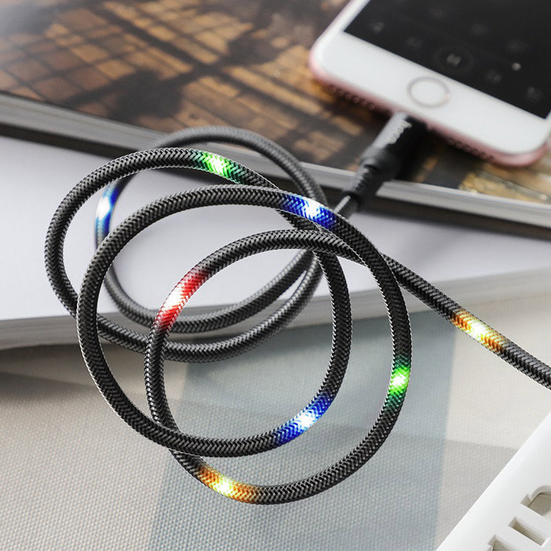 Cable USB to Lightning “U63 Spirit” charging data sync with backlight