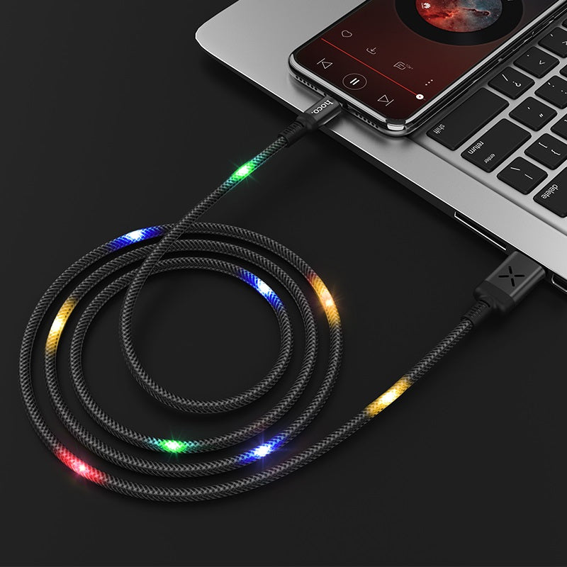 Cable USB to Lightning “U63 Spirit” charging data sync with backlight