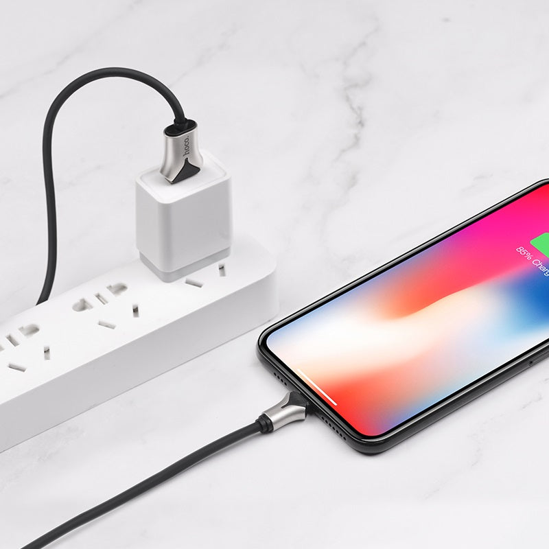 Cable USB to Lightning “U67 Soft silicone” charging data sync