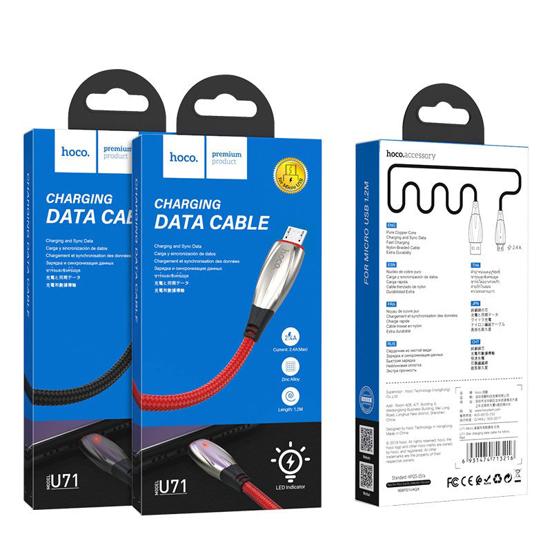 Cable USB to Micro-USB “U71 Star” charging data sync