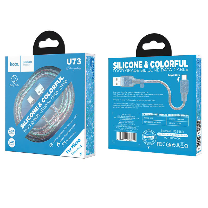 Cable USB to Micro-USB “U73 Star galaxy” charging data sync