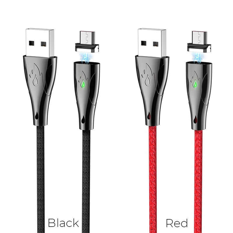 Cable USB to Micro-USB “U75 Blaze” magnetic charging data sync