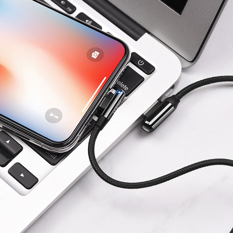 Cable USB to Lightning “U77 Excellent elbow”charging data sync
