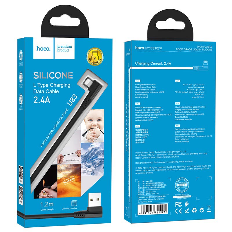 Cable USB to Lightning “U83 Puissant” charging data sync