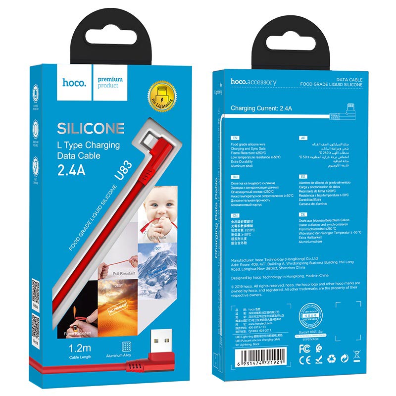 Cable USB to Lightning “U83 Puissant” charging data sync