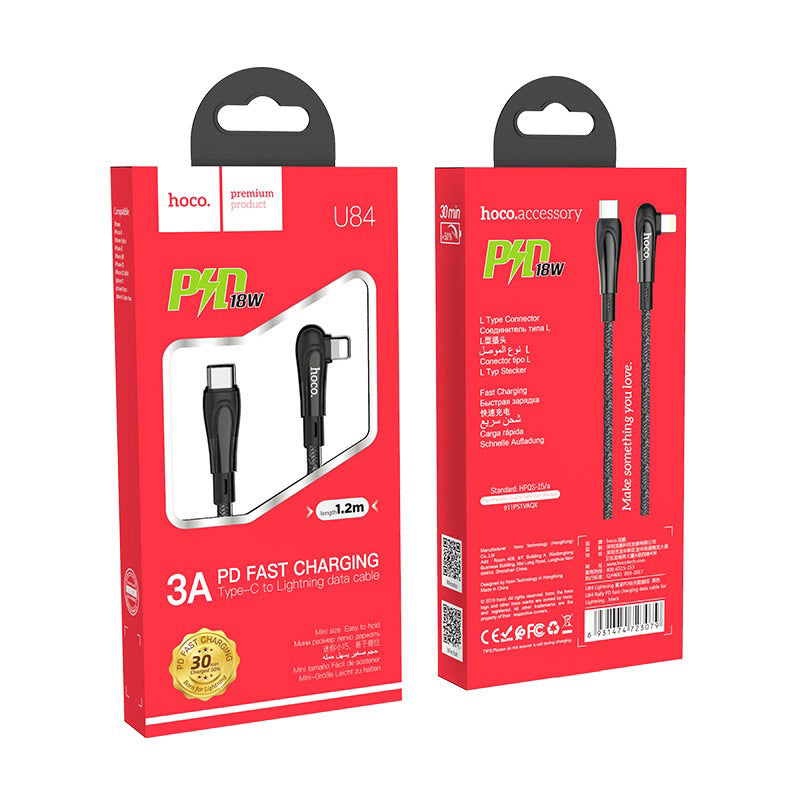 Cable Type-C to Lightning “U84 Rally” PD charging data sync