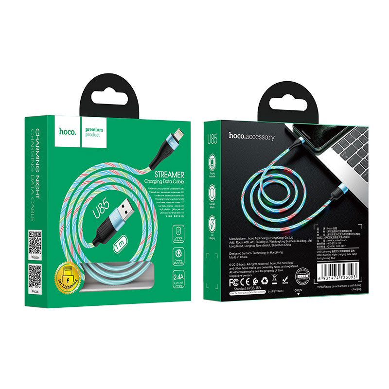 Cable USB to Lightning “U85 Charming night” charging data sync
