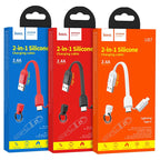 Cable 2-in-1 “U87 Cool” charging data sync