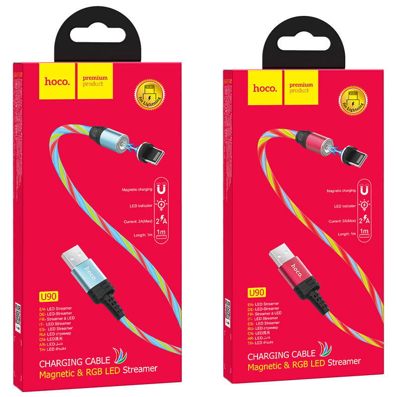 Cable USB to Lightning “U90 Ingenious streamer” for charging