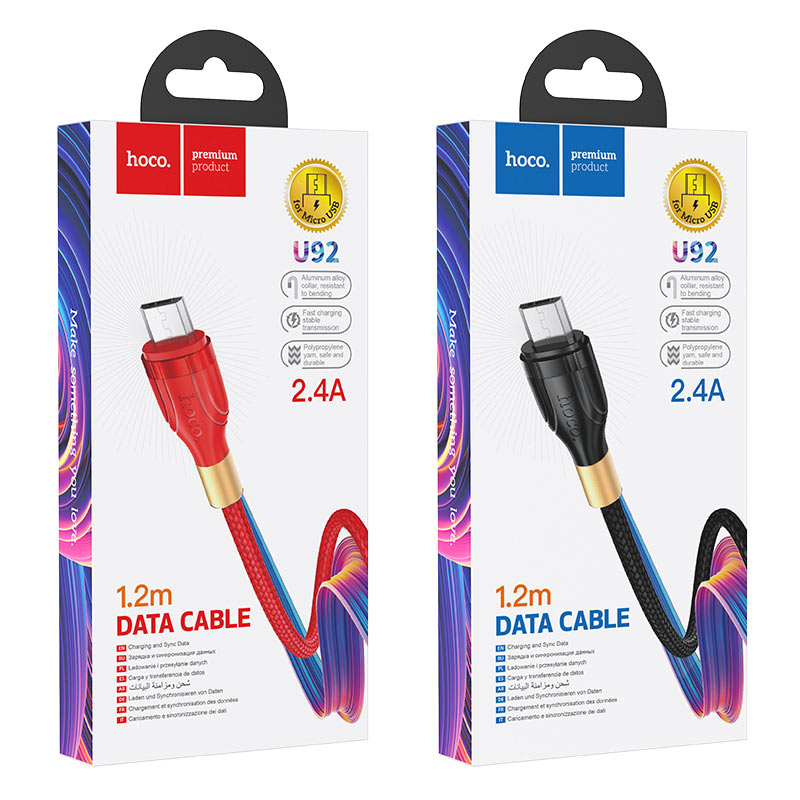 Cable USB to Micro-USB “U92 Gold collar” charging data sync