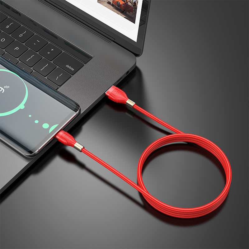 Cable USB to Type-C “U92 Gold collar” charging data sync
