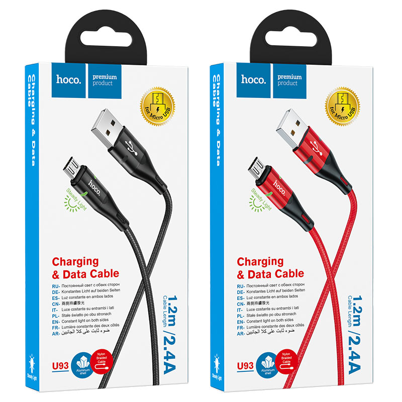 Cable USB to Micro-USB “U93 Shadow” charging data sync